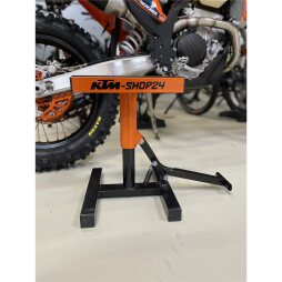 KTM-Shop24 Hubständer Profi Schwarz Orange