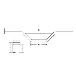 TRW Lenker Alu silber 22mm TRW