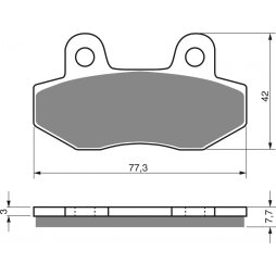 Goldfren Bremsbeläge 011 K5 für HVR 65Pro