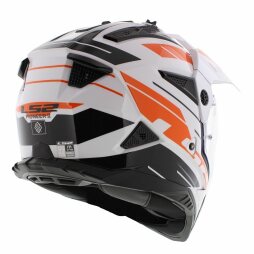 LS2 Helm MX 702 Pioneer II Weiß Orange