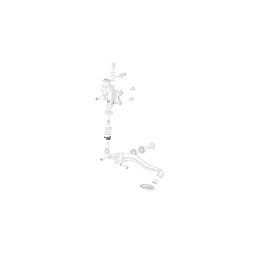 Rear brake spring bottom housing