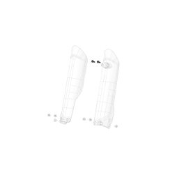 Brake bracket screws on fork guard