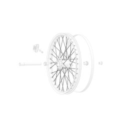 Vorderradspeichen für 21"