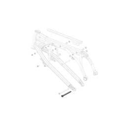 Frame to motor shaft